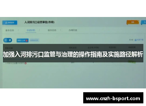 加强入河排污口监管与治理的操作指南及实施路径解析